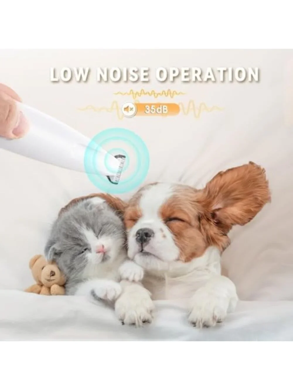 2026 Pet Precision Trimmer for Dogs - LED Light, Ultra Quiet Paw Grooming Tool